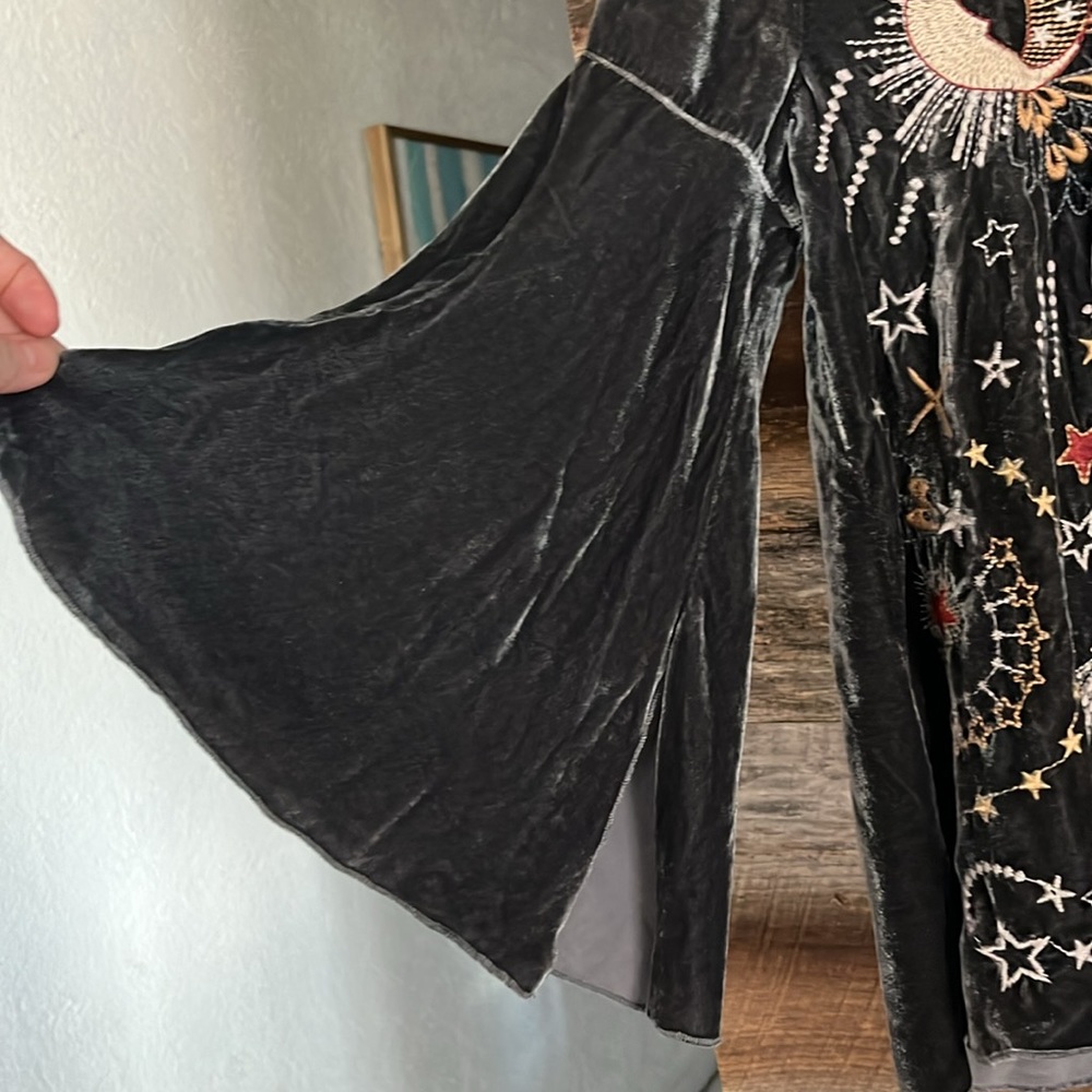 Johnny Was velvet tunic - Picture 2 of 7